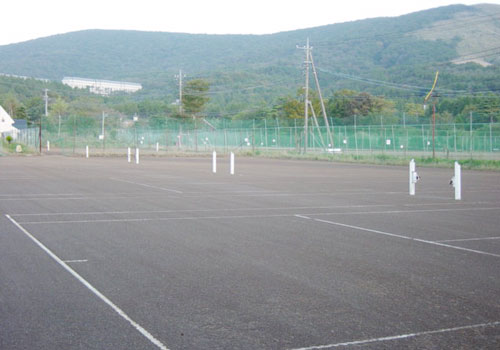 芙蓉荘のテニスコート
