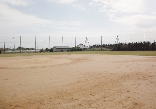 茨城県神栖波崎　ジャーニィーロードの柳川野球場