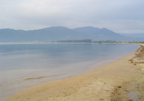 白浜荘本館から眺める琵琶湖
