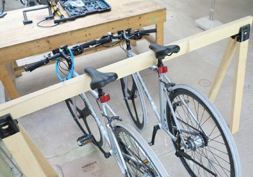 ジェイホッパーズ琵琶湖ゲストハウスでは自転車の屋内預かり可能